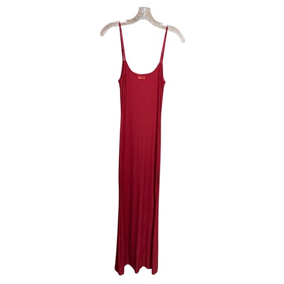 Skims Red Soft Lounge Long Maxi Slip Dress L - Picture 8 of 10